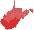 2020 US Senate Election in West Virginia by Congressional District