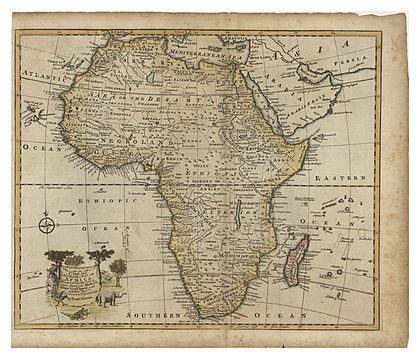 A New and Accurate Map of Africa. Drawn from the best & most approved Modern Maps and Charts and regulated by Astronomical Observations by Eman Bowen CTASC