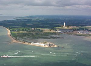 Aerial View of Calshot Spit - geograph.org.uk - 718251