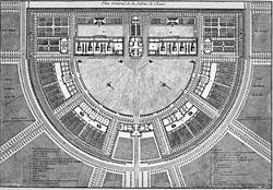 Arc-et-Senans - Plan de la saline royale