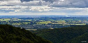 Ashhurst seen from Te Apiti Lookout