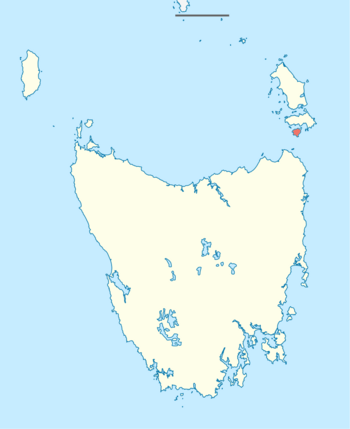 Australia Tasmania location map Clarke Island.png