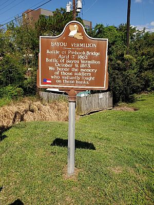 Battles-at-Vermilion-Bayou-Historical-Marker