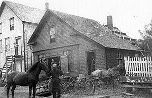 Blacksmith in Tatamagouche, Nova Scotia (1900)