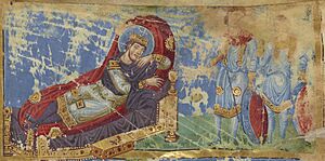 BnF MS Gr510 folio 440 recto - detail - Constantine's Dream