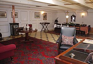 Captain's day cabin HMS Warrior