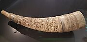 Carved ivory horn, National Museum of Scotland, Edinburgh