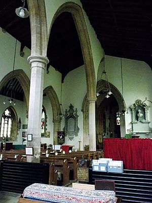 Caythorpe St Vincent - Nave interior from south-west