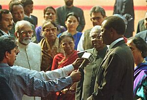 Ceremonial reception of the President of Burkina Faso, H. E. Blaise Compaore at the Rashtrapati Bhavan forecourt