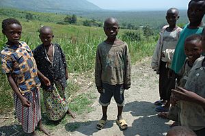 Children in Virunga National Park