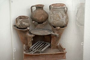 Clay Kitchen Roman times Museum Delos Zde060277