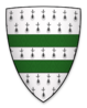 Coat of arms of William de Lanvallei, Lord of Standway Castle.png