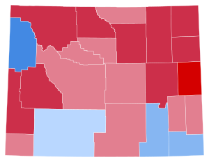 County results of the 2008 United States House of Representatives election in Wyoming