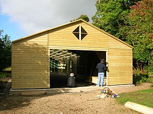 Dalgarven Mill exhibition shed