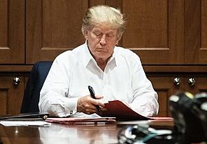 Donald Trump at Walter Reed National Military Medical Center, October 2020 (cropped) (2)