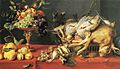 Frans Snyders - Game and fruit on a table - c. 1625