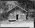 Front elevation, east side - Josiah Haigler Plantation Commissary, County Highway 37 North of U.S. Highway 80, Burkville, Lowndes County, AL HABS ALA,43-BURK.V,3C-3