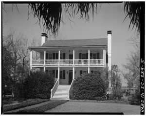 GENERAL VIEW, FROM SOUTH - Hext House, 207 Handcock Street, Beaufort, Beaufort County, SC HABS SC,7-BEAUF,11-5
