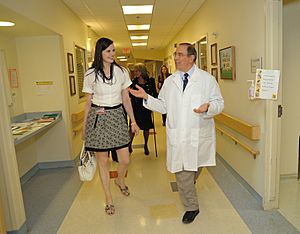 Geena Davis walks with Dr. John Gallin (26429787593)