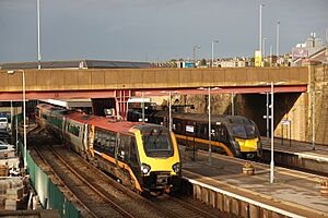 Grand Central 221142 and 180106 at Bradford Interchange 291023 (53295955765).jpg