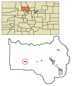 Location of Kremmling in Grand County, Colorado.