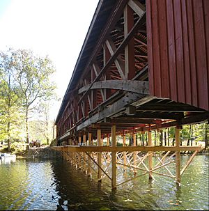 Hillsgrove Covered Bridge restoration 4