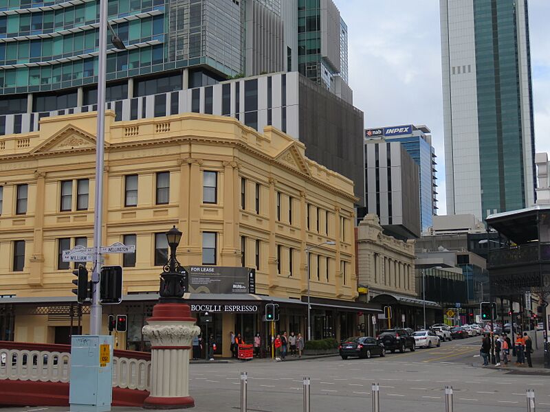 Intersection Wellington and William Street, Perth, August 2022