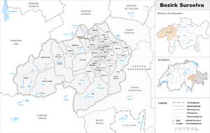 Location of Surselva District