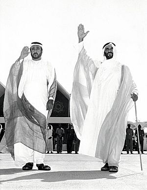 Khalifa and Zayed Al Nahyan