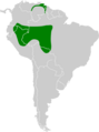 Lampropsar tanagrinus map