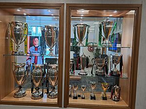 Leicester Tigers Trophy cabinet August 2024