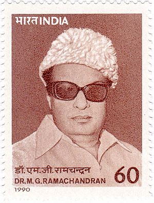 MG Ramachandran 1990 stamp of India