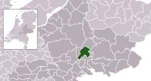 Highlighted position of Rheden in a municipal map of Gelderland