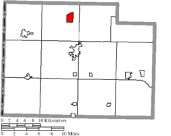 Location of Cecil in Paulding County