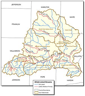 Map of Saline River