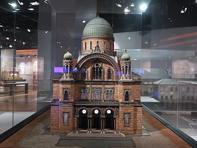 Model of the Great Sephardi Synagogue, Florence, Tuscany, Italy