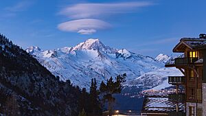 Mont Blanc from Les Arcs 1950