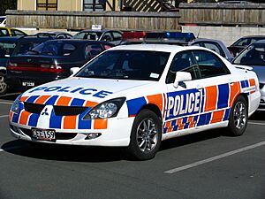 NZ Police Mitsubishi Diamante in Dunedin
