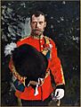 Nicholas II of Russia by V.Serov (1902, Royal Scots Dragoon Guards Museum)