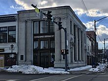 Oswego State Downtown - fmr First National Bank of Oswego, Marine Midland Bank West Side Branch - Oswego, New York - 20210221