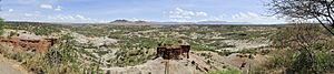 Panoramic view of Olduvai Gorge