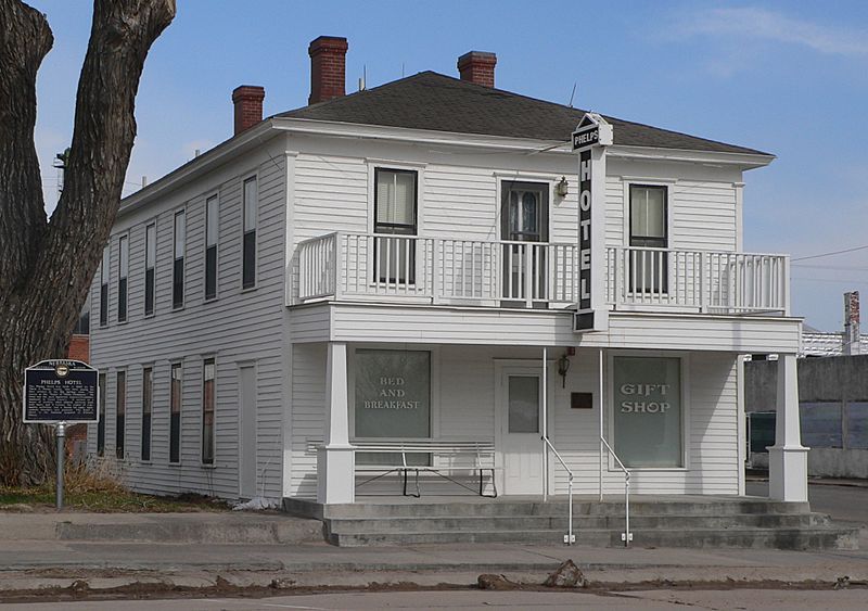 Image Phelps Hotel (Big Springs, Nebraska) from NW