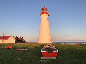 Point Prim Lighthouse at sunset August 5, 2019