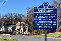 Potterstown, NJ - information sign