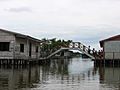 Puente en zona de palafitos en Nueva Venecia-Sitionuevo-Magdalena-Colombia