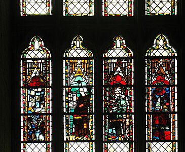 Quatre vitraux du treizième siècle - cathédrale d'Amiens