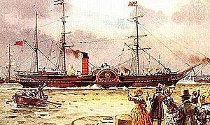 RMS Britannia 1840 paddlewheel
