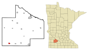 Location of Walnut Grove, Minnesota