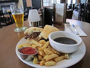 Roast Beef Dip lunch