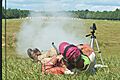 Shooting laying on back at the 2015 MLAIC Long Range World Championship